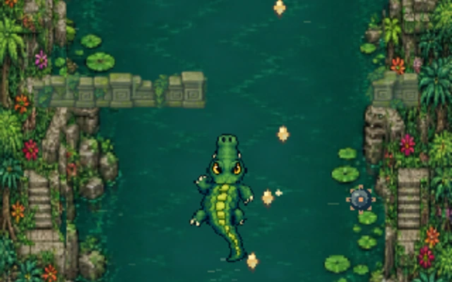 A playable river from Gator World Tour